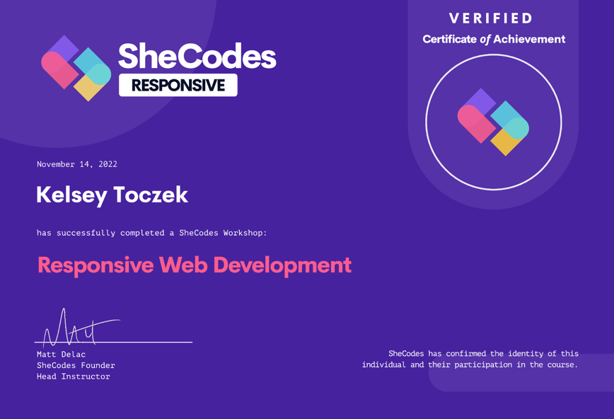 Responsive Web Dev Cert